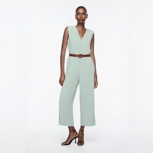 Zara Elegant Mint Wide Legs Jumpsuit